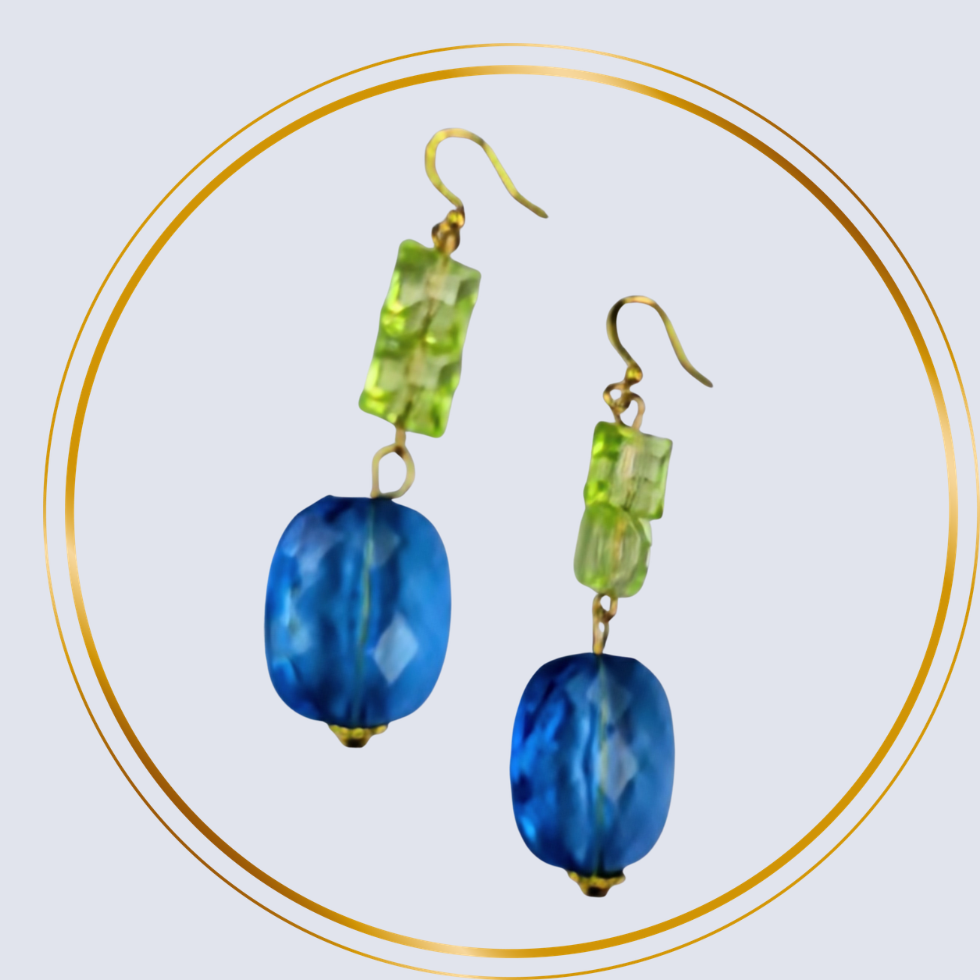 3-Layer Blue & Greens Necklace Set