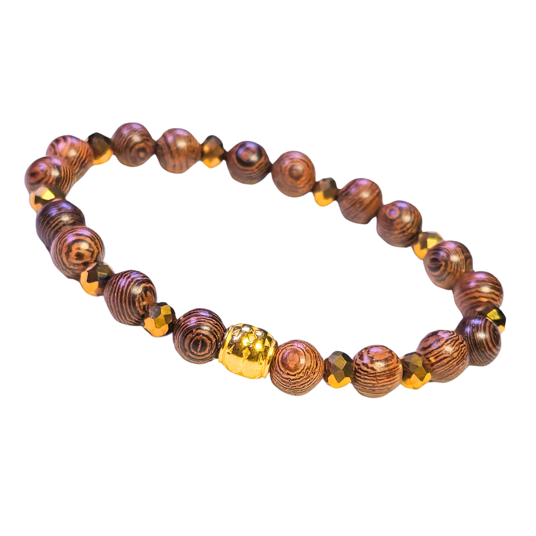 Cool 3-Piece Brown Beaded Bracelet Set