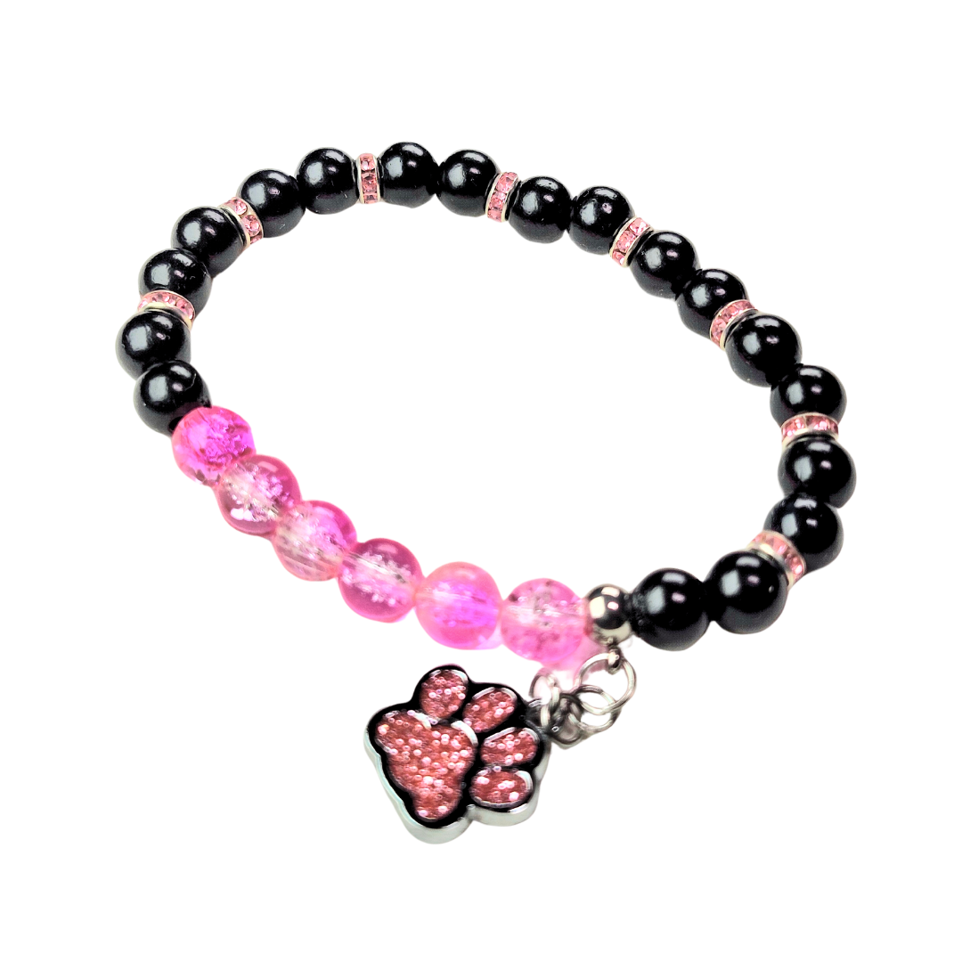Pink-Black Pet Lovers Bracelet #1