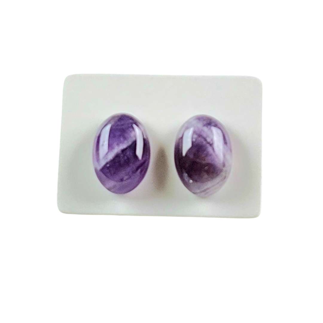 Post-Stud Gemstone Women-Men Earrings #8