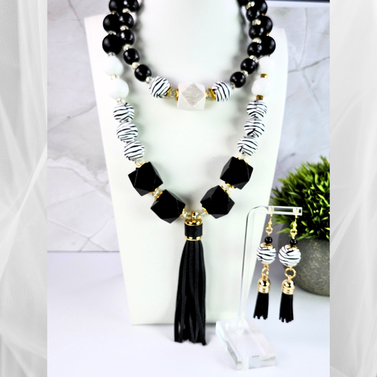 Elegant Black-White 3-Piece Set (W0138)