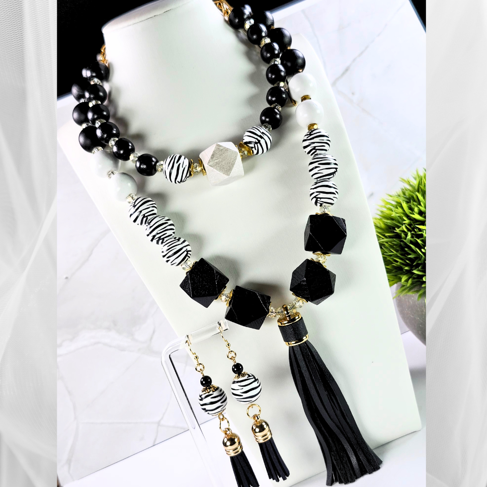 Elegant Black-White 3-Piece Set (W0138)