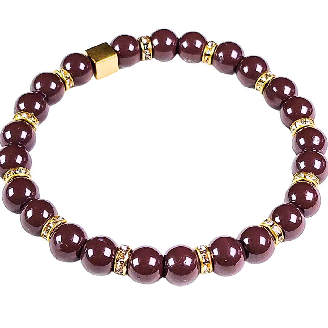 Extravagant Brown Bead Bracelet Set #2