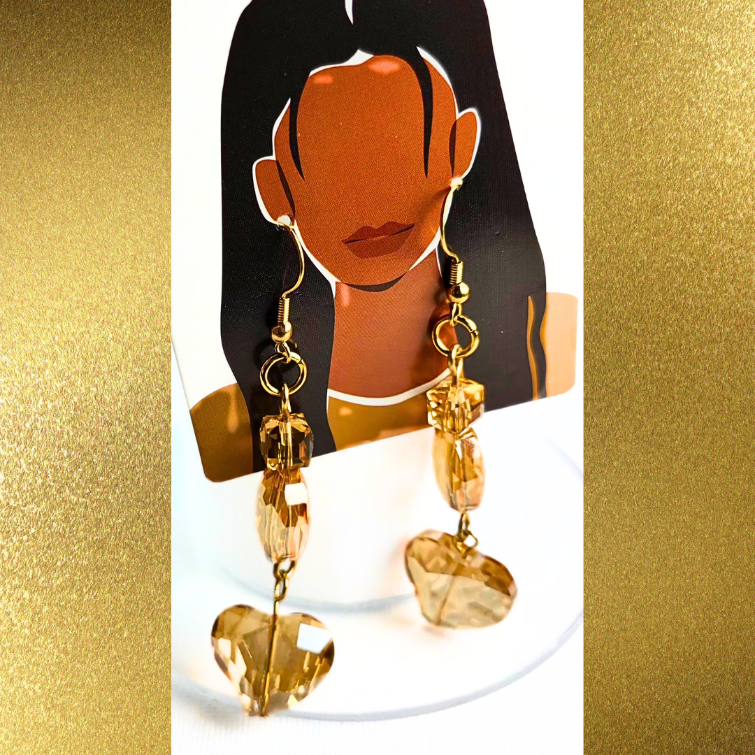Gorgeous Crystal Heart-Shape Earrings