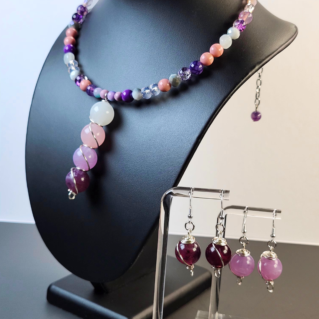 Colorful Beaded Spring-Summer Necklace #1
