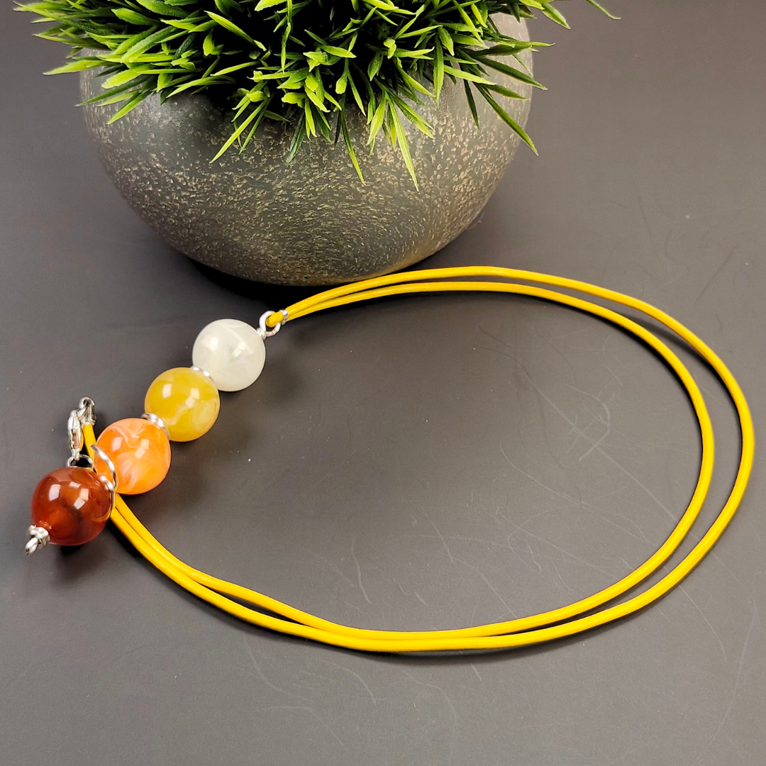 Unisex Wire-Wrapped Pendant Necklace #1