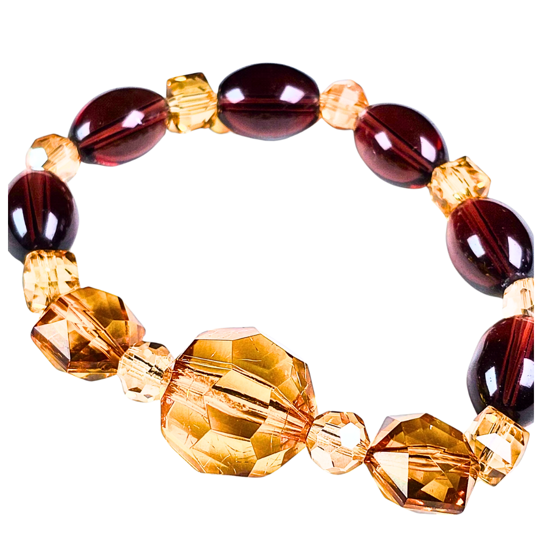 Extravagant Brown Bead Bracelet Set #1
