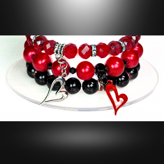 Jazzy Red-Black Jewelry Set #3