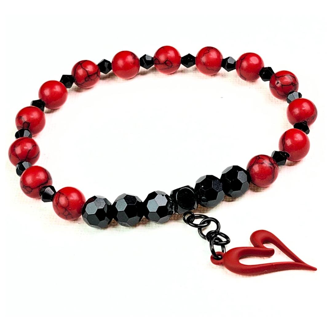 Jazzy Red-Black Jewelry Set #1