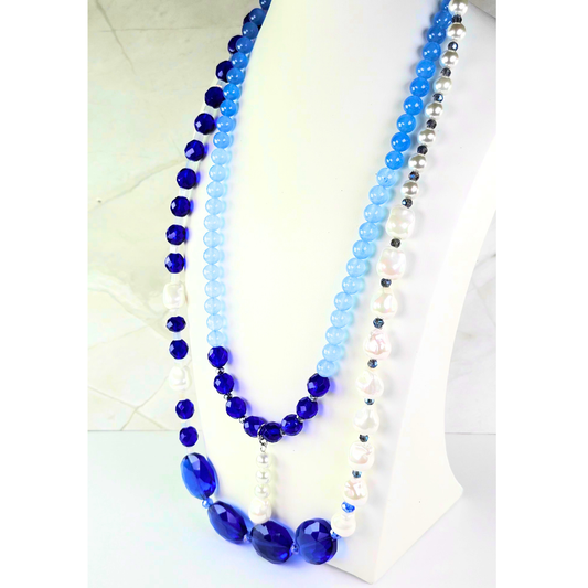 2-Piece Blue Statement Set