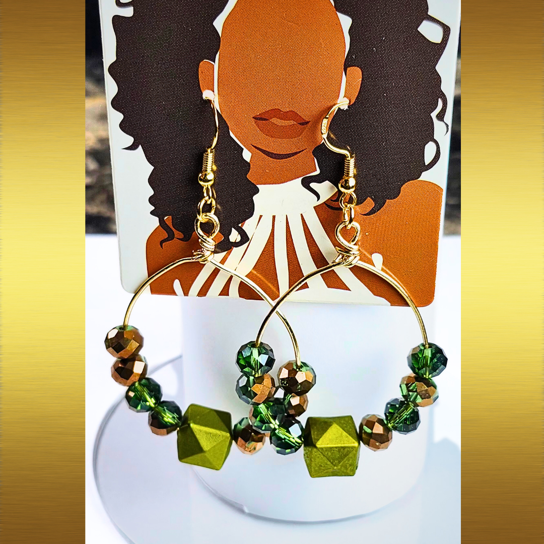 Stunning Faceted Bead Earrings